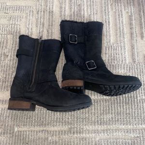 UGG Zip Up Boots with Buckles